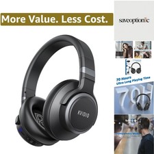 Active Noise Cancelling Headphones, 70 Hours Playtime Bluetooth Headphones Wi...
