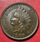 1900 US Indian Head Cent! Choice AU! Beauty! Old US Coin!
