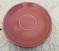 Homer Laughlin China Fiesta Saucer in Rose Mauve Pink Shade Lead Free