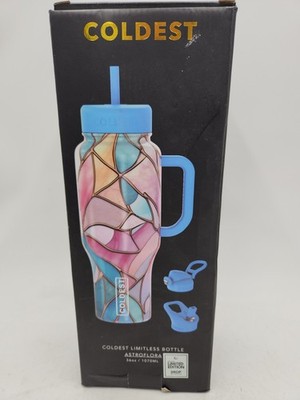 NEW Coldest Limitless 36oz Limited Edition Water Bottle - Astroflora