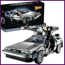 2025 New 1872Pcs Back to the Future Time Machine Building Blocks Technical