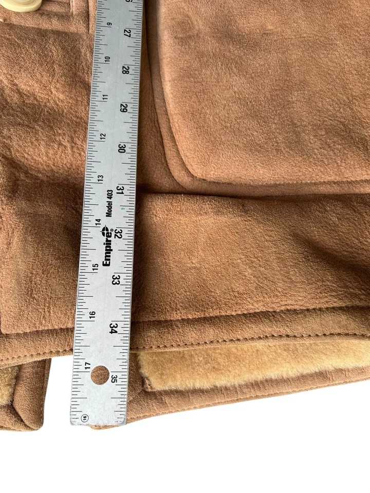 Abrigo de cuero/oveja beige Woolrich años 70 de colección para hombre talla 44 Foto 4 de 4