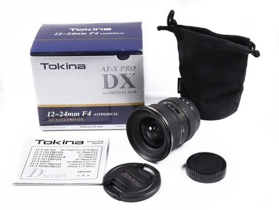 Tokina AT-X124 PRO SD 12-24mm f/4 Aspherical (IF) DX Lens in Box for Nikon APS-C