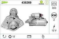 Valeo 438269 Starter FüR MERCEDES-BENZ Passend FüR Nissan Opel Renault