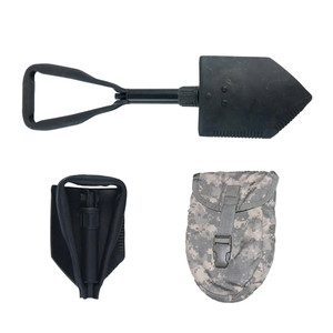 Genuine Military Issue E-Tool: Tri-Fold Shovel (Case Included)