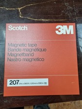 NEW Scotch 3M 207 Reel-to-Reel Magnetic Tape 1/4" x 3600ft   Sealed NOS   Metal