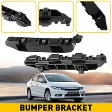 2 Bumper Bracket For 2012-2015 Civic Honda Sedan 4-Door Side Cover Reinforcement