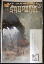 CHILLING ADVENTURES OF SABRINA 7 B ARCHIE VARIANT COMIC SIGNED HACK 2017 NM