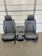 1999-2016 Ford F250 F350 F450 Super Duty Gray Vinyal Front Seats