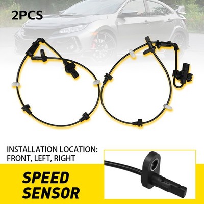 2x Front Right Left ABS Speed Sensor Fit Honda Civic 2016-2021 Insight 2019-2021