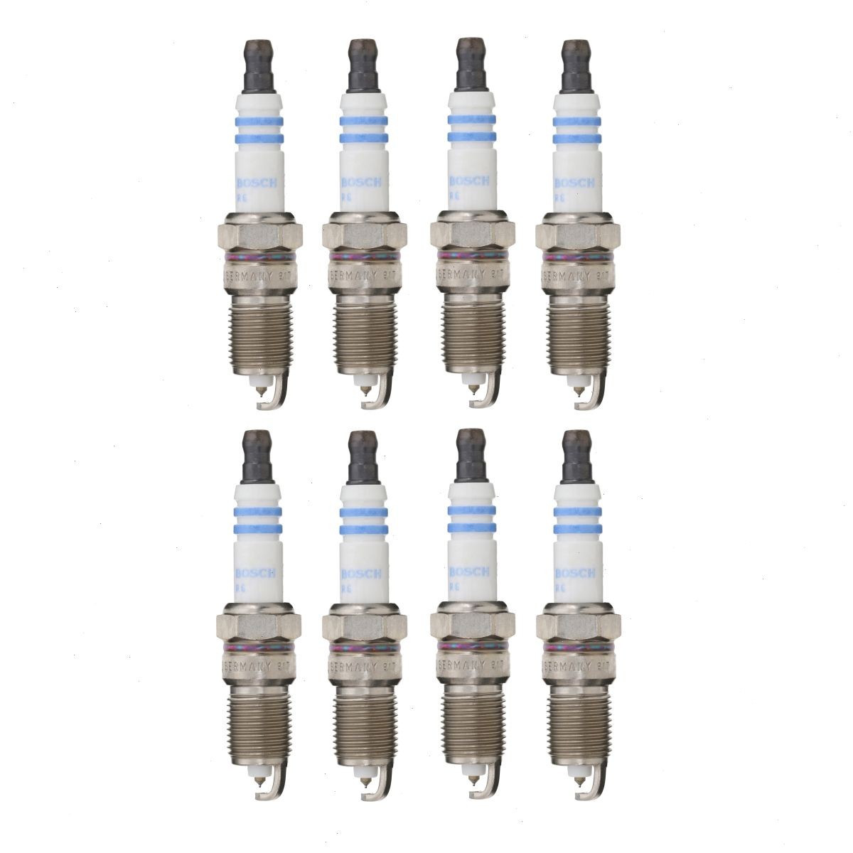 8 pc Bosch Double Iridium Spark Plugs for 2003-2014 GMC Savana 1500 5.3L V8 ck