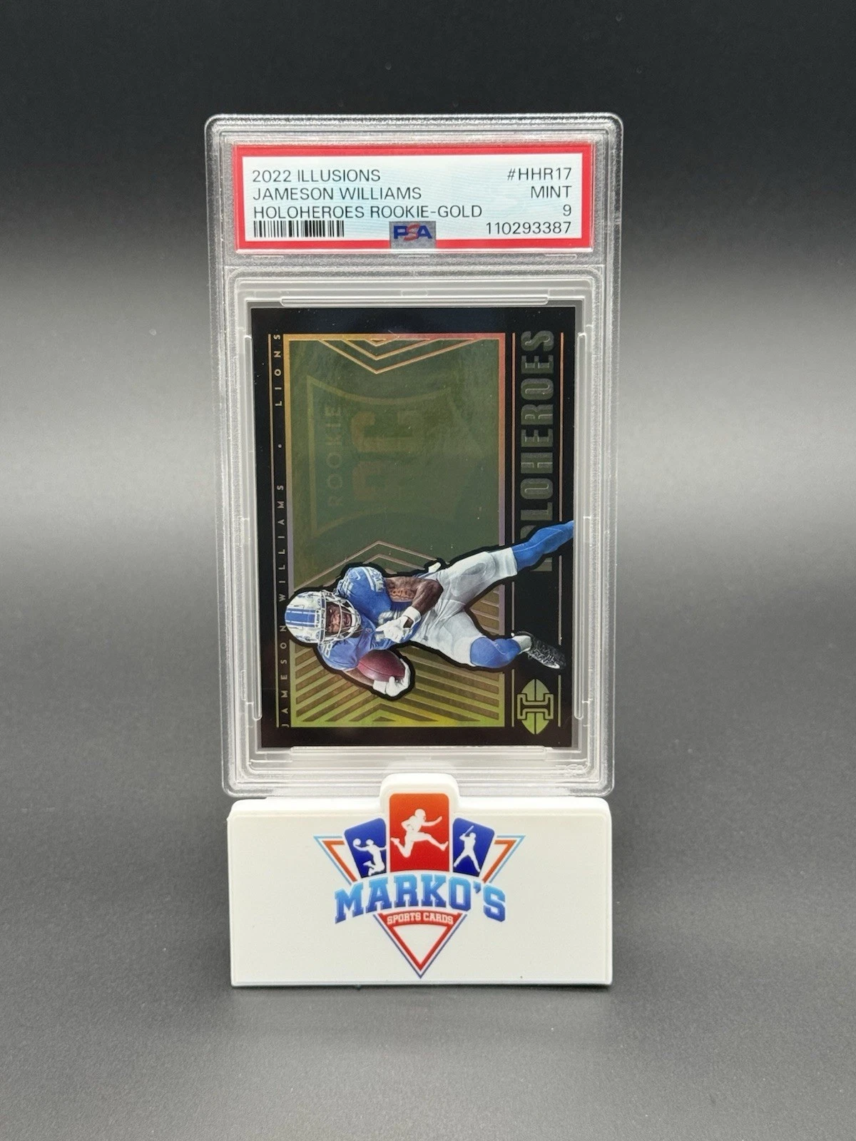 Jameson Williams Panini Illusions Holoheroes Rookie #HHR17 Gold