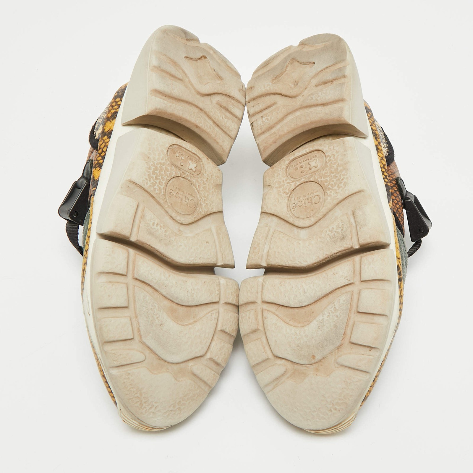 Chloe Sonnie Size 37 Multicolor Python Embossed L… - image 6