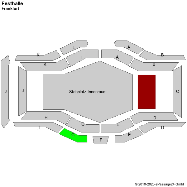 1-6x Evanescence Frankfurt Sitzplatz Tickets 19.09.2026 Reihe 1