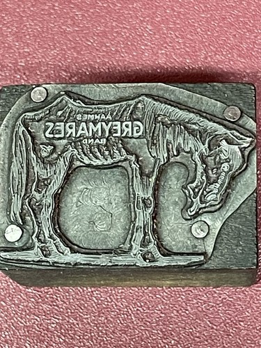 Vintage Masonic Letterpress Printing Cut, Freemason AAHMES Greymares Band - Picture 1 of 6