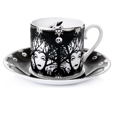 Englische Damen Wicked Queen Teetasse und Untertasse - ELDPS17008 - Brandneu im Karton