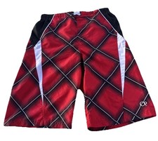 OP Ocean Pacific Boys Youth XL 14/16 Swim Shorts Trunks Red Quick Dry Mesh Lined