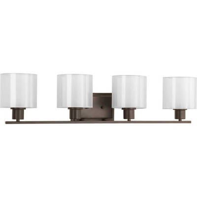 Progress Lighting P2080 Bronze Invite 4-Light 32.5''W Bathroom Vanity Light