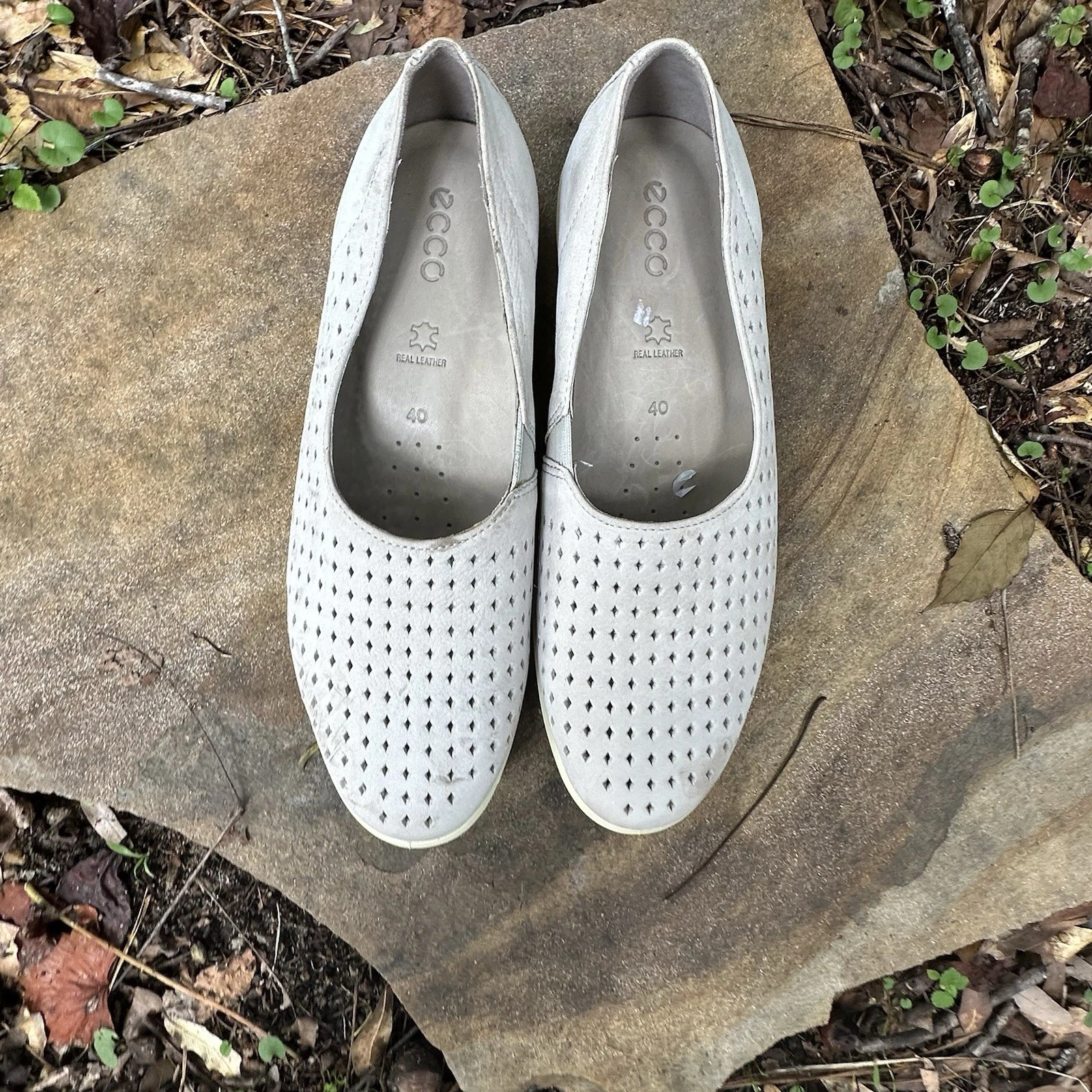 Scarpe Ecco donna US 9 9.5 EU 40 Felicia grigio ghiaia usate