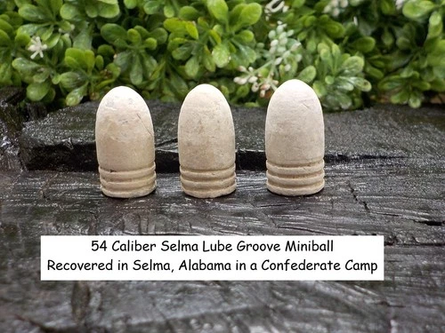 Old Rare Vintage Antique Civil War Relic Confederate Selma Lube Groove Miniball