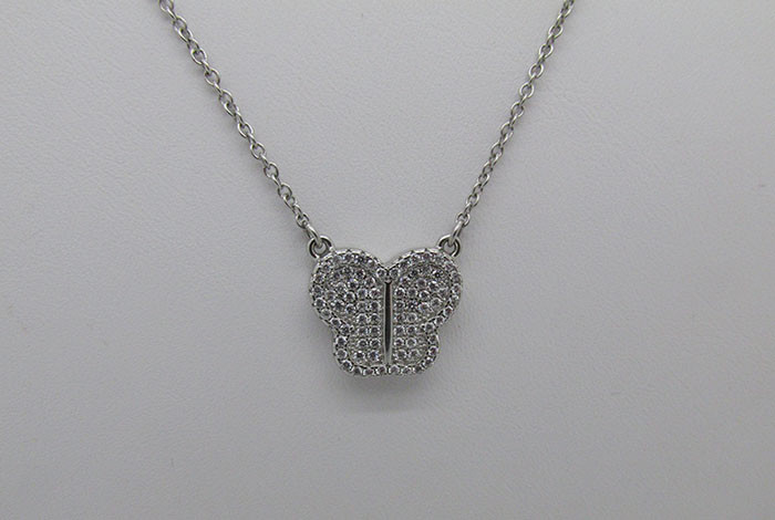 NEEDLES｜ (Pendant 925 Silver - Papillon (QV017)) Needles Men's Papillon Pendant in 925 Silver Needles