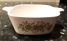 Vintage Corning Ware Spice of Life P-43-B Casserole Dish 2 3/4 Cup With Chip