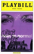 Alice Ripley Next To Normal SIGNED PLAYBILL COA Alice Ripley Next To Normal SIGNED PLAYBILL COA