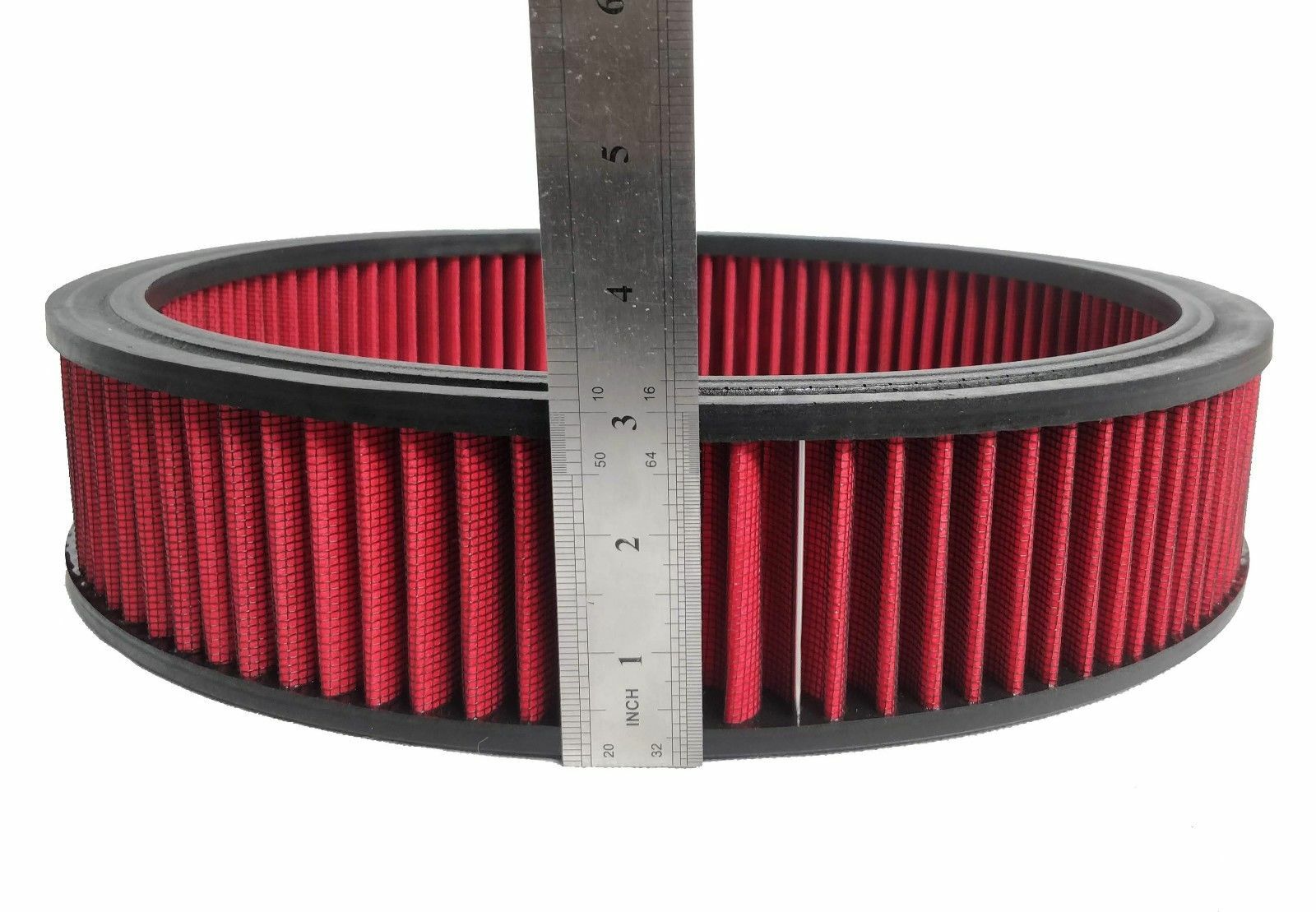 Oldsmobile Chrome Air Cleaner Washable RED Edelbrock Carburetor Rocket