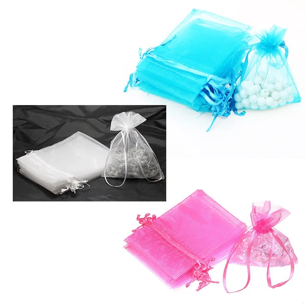 Organza Fiocchi Addobbi Decorazioni Fiocco Rosa Matrimoniocf da 2 pezzi