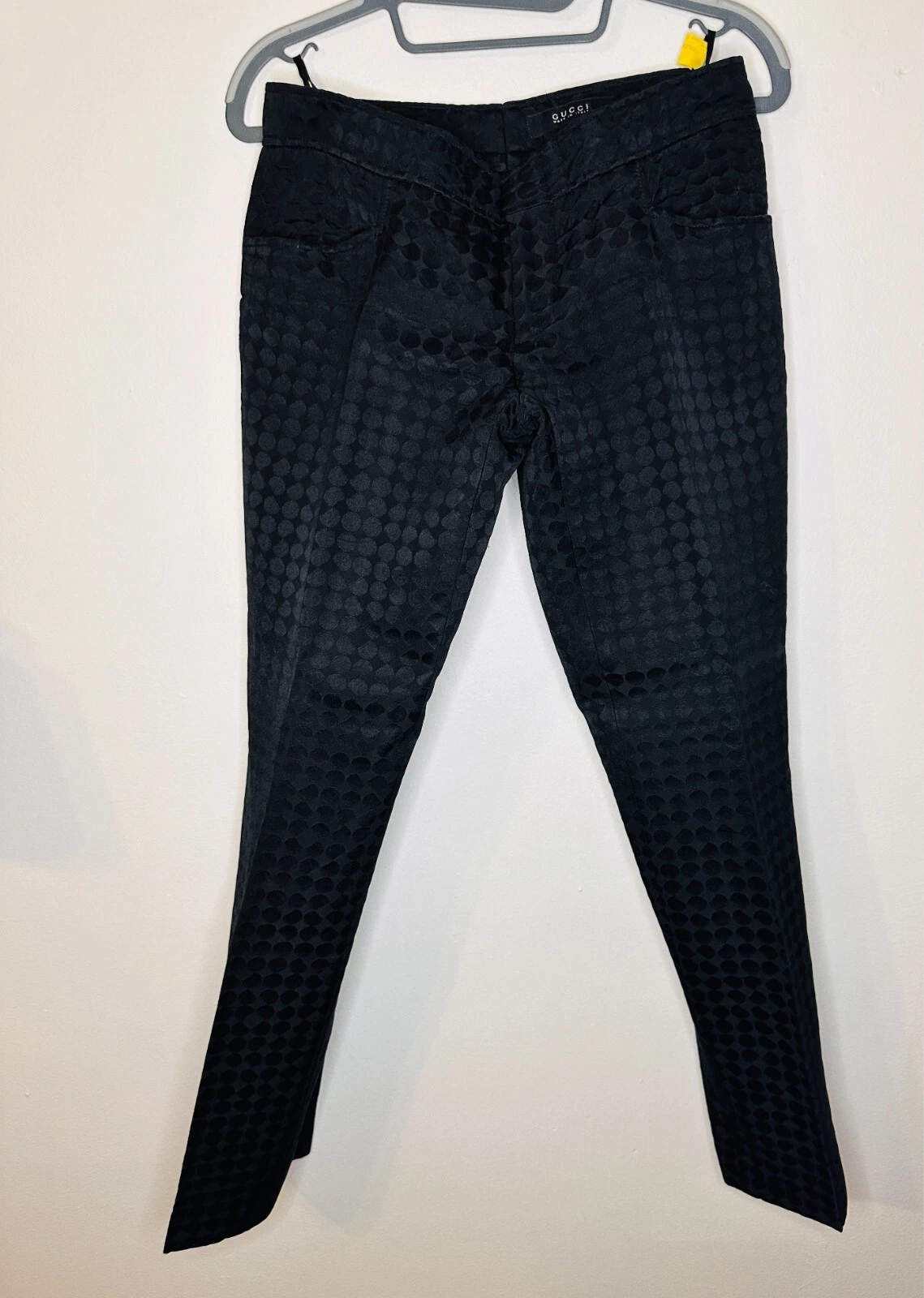 Pantalon noir Gucci en soie taille 42