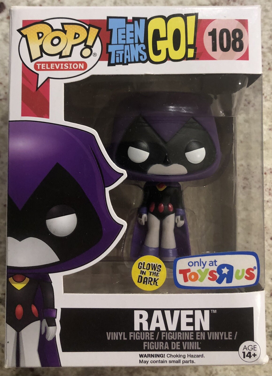 ¡Funko Pop! Vinilo: Dc Comics - Raven - (Brillo, Púrpura) - Toys R Us - Nuevo