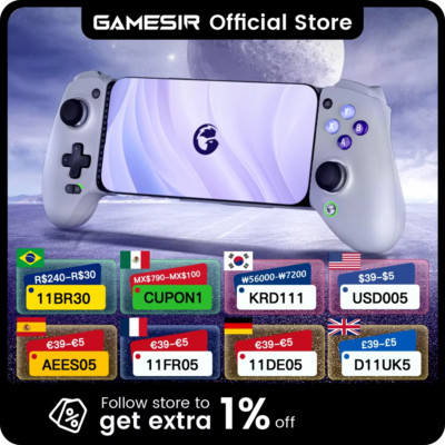 Gamesir G8 Mobile Phone Gamepad Hall Effect Game Controller for Iphone 15 Androi
