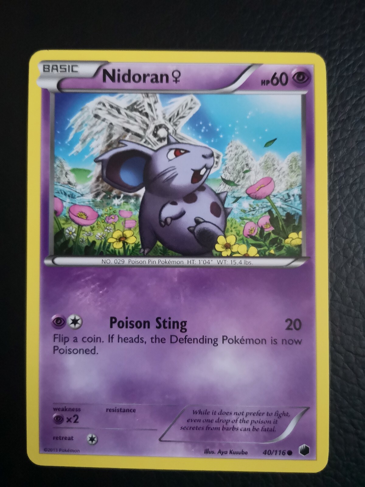 Nidoran (F) 40/116 Plasma Freeze MINT Condition