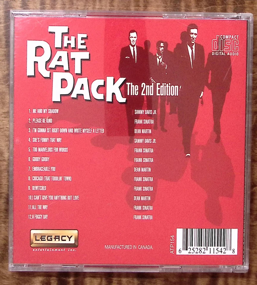 FRANK SINATRA DEAN MARTIN SAMMY DAVIS JR THE RAT PACK THE 2nd EDITION  CD 3191 Foto 2 de 4