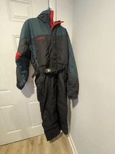 Columbia Snowsuit One Piece Ski Suit Snow Bib Vintage 90s Colorblock Men’s Sz L