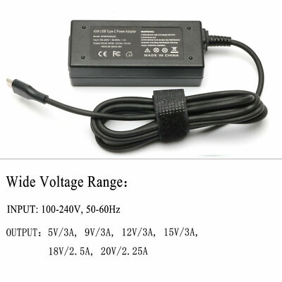 Chromebook HP 14.0型 フルHD 14a 社外ACアダプタ付き Amazon.com: SLE-TECH 45W USB C Laptop Charger Compatible with HP