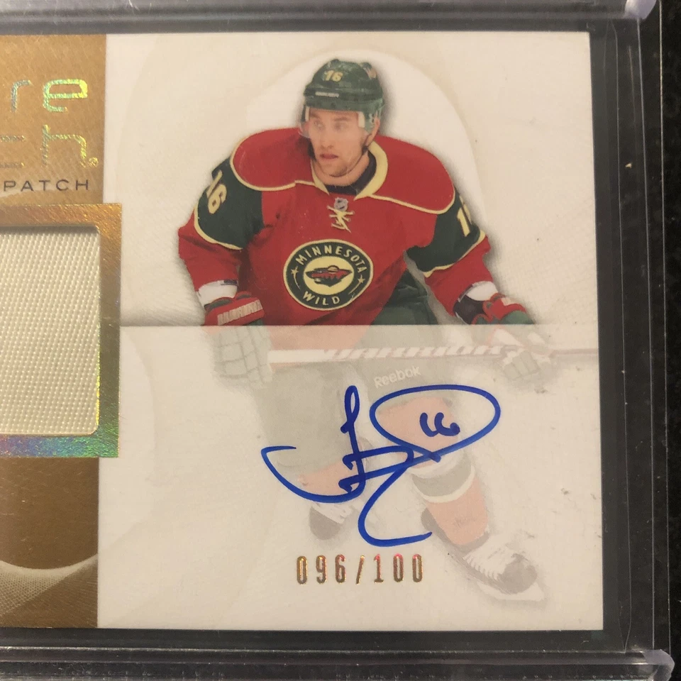 2012-13 SP Authentic Future Watch Limited Jason Zucker RPA Rookie Patch Auto RC - Image 2 of 4