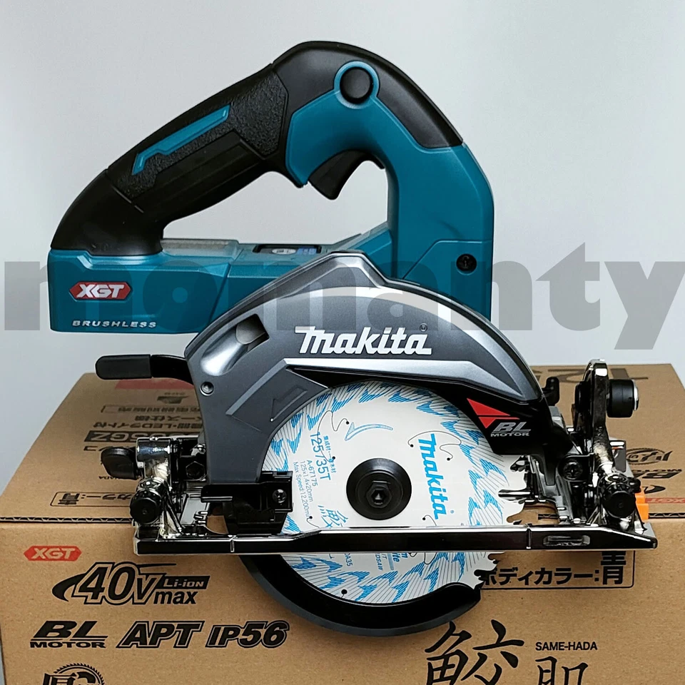 Makita HS005GZ 40v Brushless Cordless Circular Saw 125mm Blue Tool Only New - Image 2 of 4