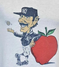 80s NY Yankees Billy Martin Ringer Baseball All-Star White Shirt S-234XL NG2552