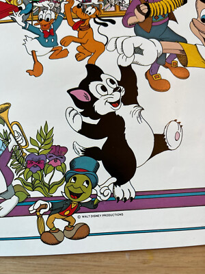 Vintage Walt Disney Productions FANTASYLAND Poster RARE- No Pin