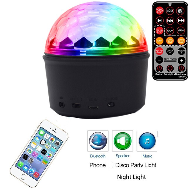 Bluetooth Disco Party Light+Kids Night Lights+Music DJ