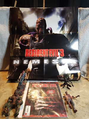 Resident Evil Figurensammlung von 1998 + Comic+ Poster,Playstation,Zombie Horror