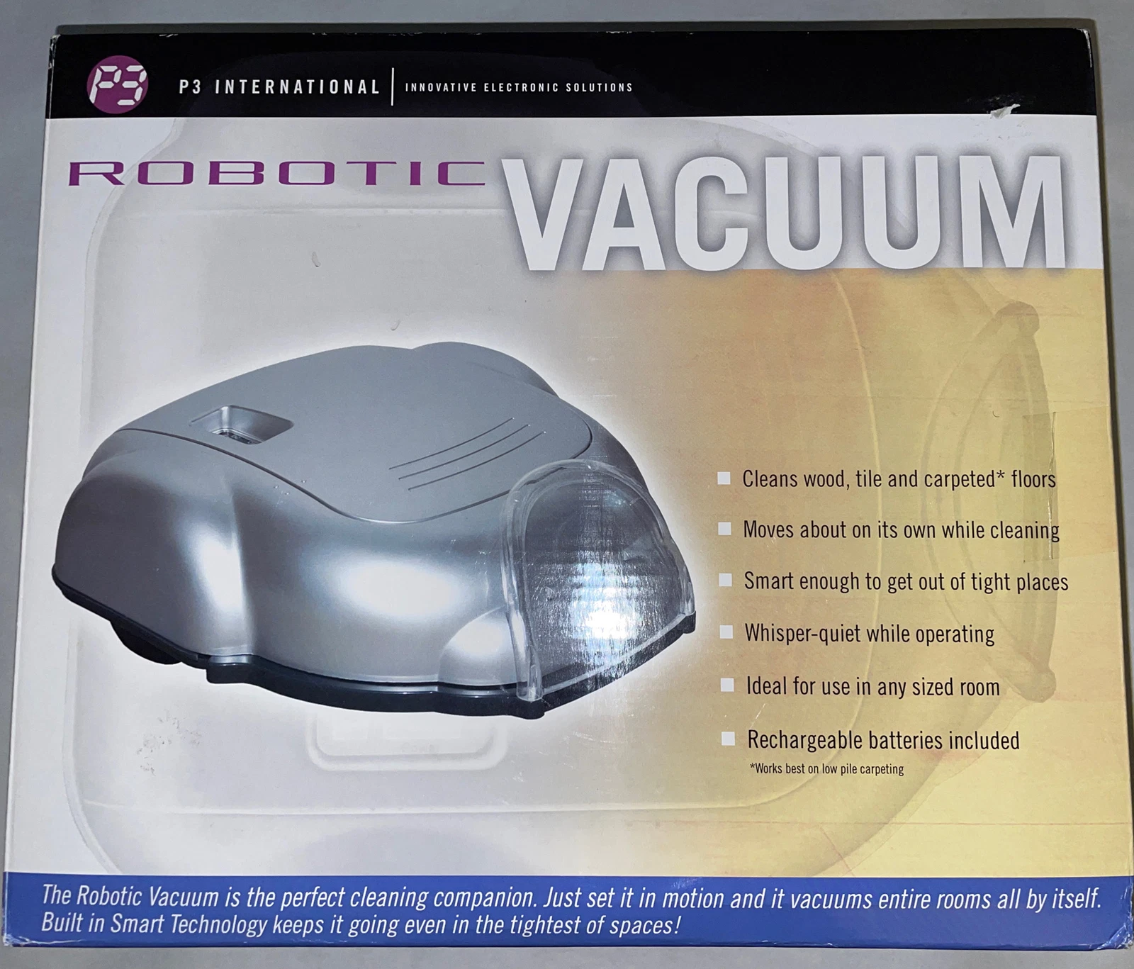 P3 P4920 Automatic Multi Surface Floor Robotic Cordless Vacuum Cleaner NEW