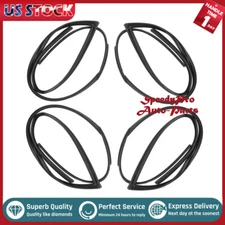 4 PCS For 2002-2006 Honda CR-V Door Glass Run Channel Weather Window Seal