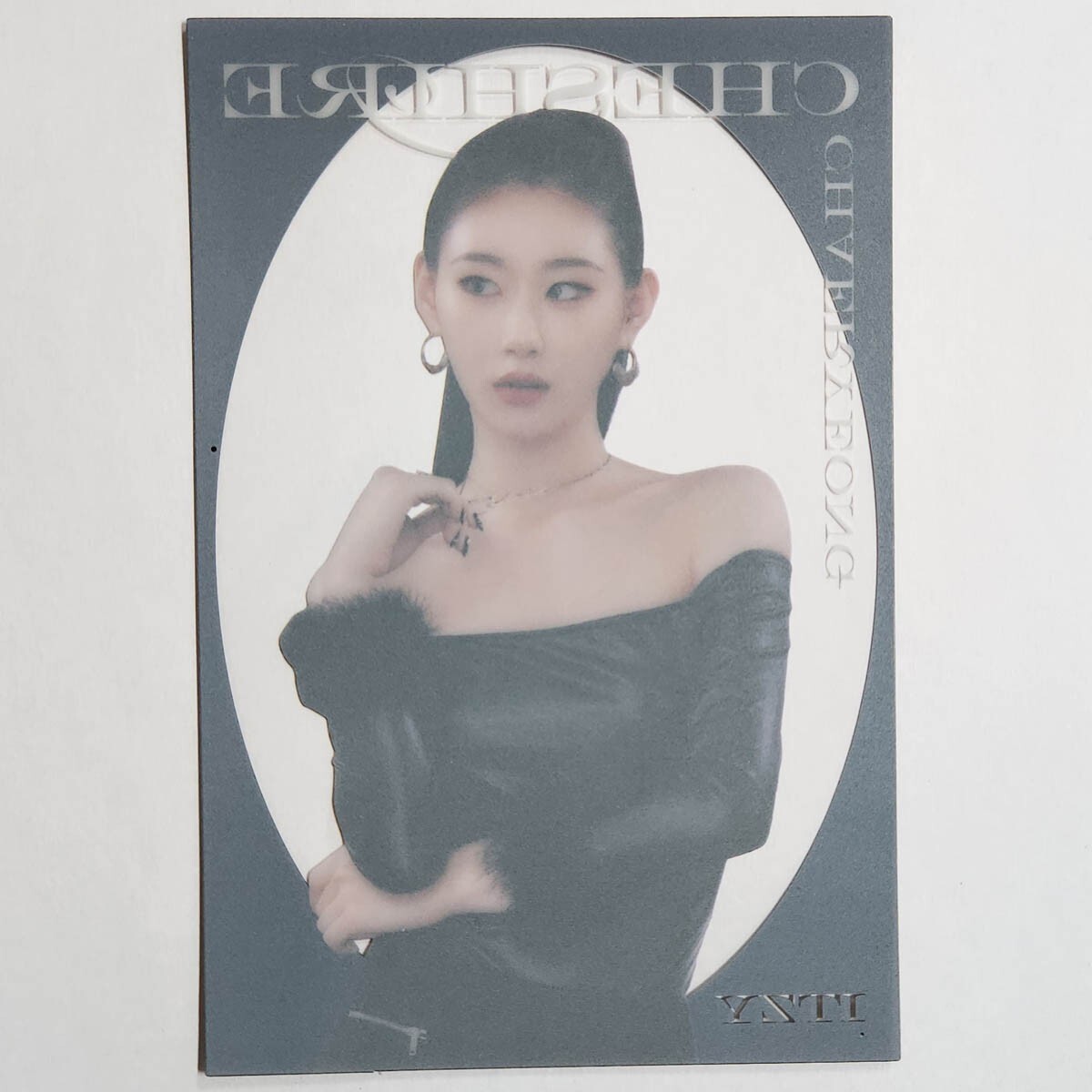 Chaeryeong Official Clear Photocard Itzy Cheshire Genuine