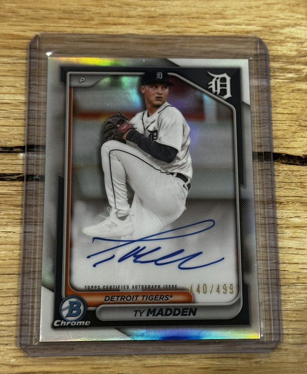 2024 Ty Madden Bowman Chrome RC AUTO CPA-TM Refractor /499 Hot SP