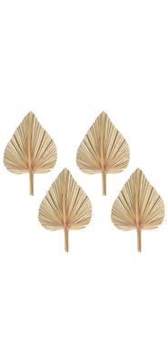 4Pcs Dried Palm Leaves Dried Palm Fans Dried Palm Spears Artificial