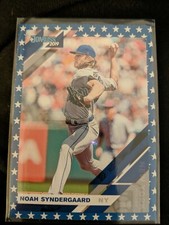2019 Donruss Baseball Independence Day Variation Retro 1985 136 NOAH SYNDERGAARD