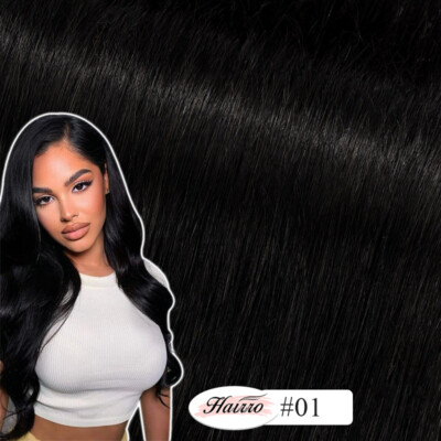 8A Clip In Extensions, 100% Real Remy Human Hair 8PCS Hairpiece Full Head 8''-24''