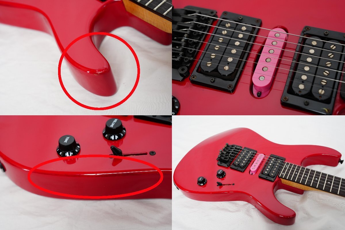 Electric Guitar Fernandes Revolver FR-55 80's Red HSH Alder Body